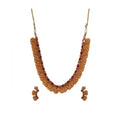Snuggle Lifestyle Co. Women's Elegent Laxmi Coin Shape Jewellery Chowker Set (Red, Free Size)