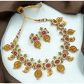 Snuggle Lifestyle Co. Women's Gold Plated Traditional Necklace and Earrings Set (Multi Color, Free Size)