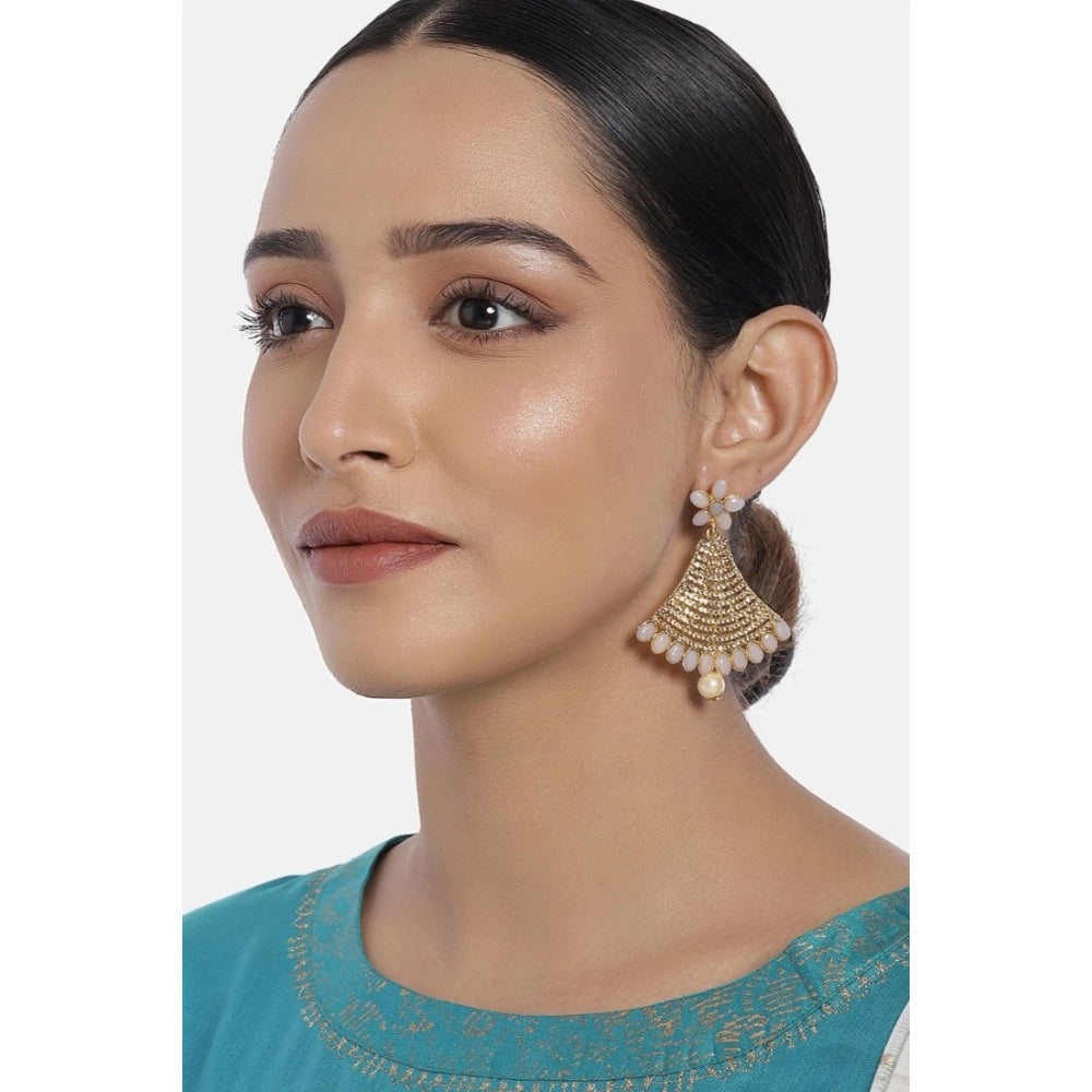 Snuggle Lifestyle Co. Women's Rose Gold Plated Alloy Earrings (Gold)