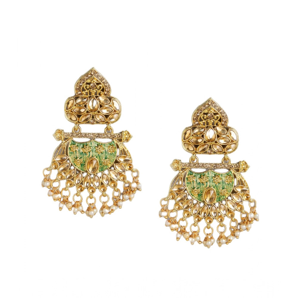 Snuggle Lifestyle Co. Women's Rose Gold Plated Alloy Earrings (Gold)