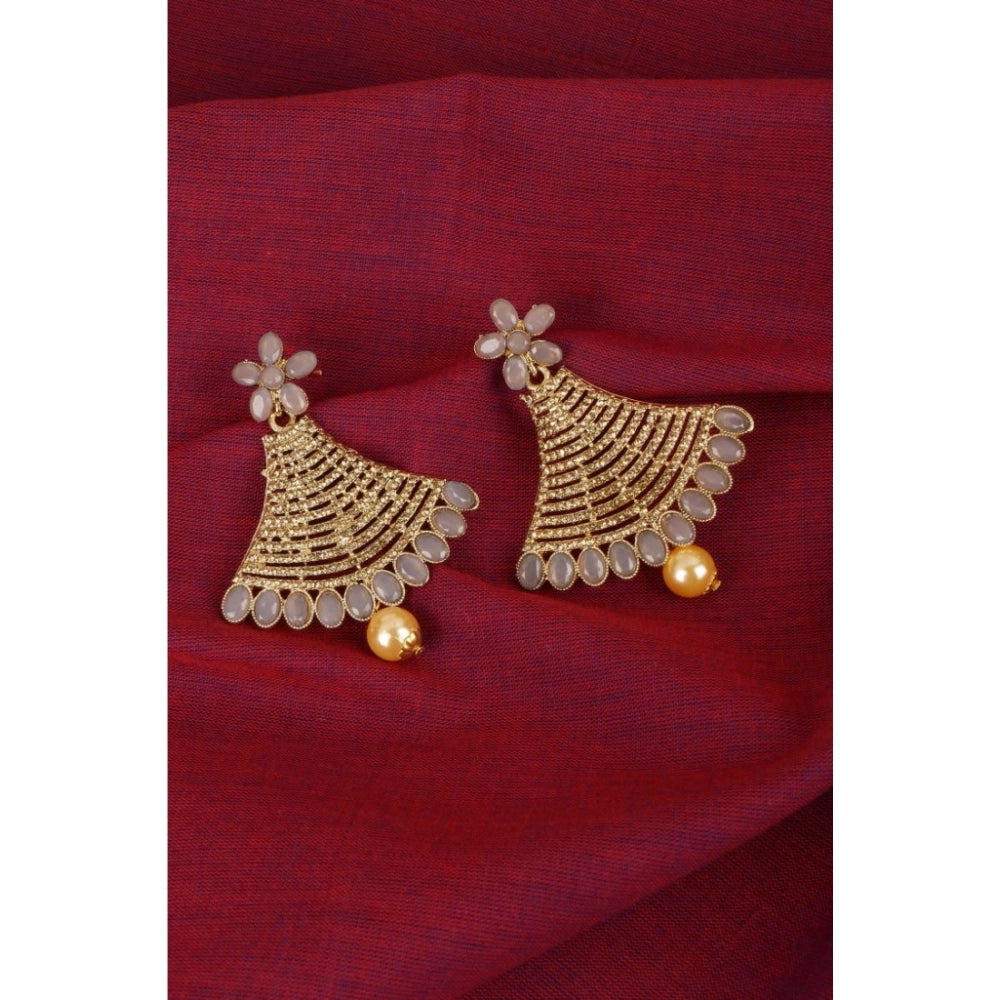 Snuggle Lifestyle Co. Women's Rose Gold Plated Alloy Earrings (Gold)