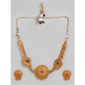 Snuggle Lifestyle Co. Women's Rose Gold Plated Alloy Necklace &amp; Earings Set (Multicolor)