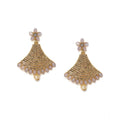 Snuggle Lifestyle Co. Women's Rose Gold Plated Alloy Earrings (Gold)