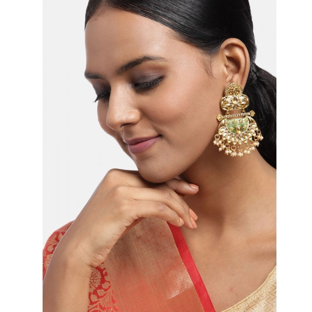 Snuggle Lifestyle Co. Women's Rose Gold Plated Alloy Earrings (Gold)