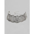 Snuggle Lifestyle Co. Women's Rose Gold Plated Alloy Choker (Silver)