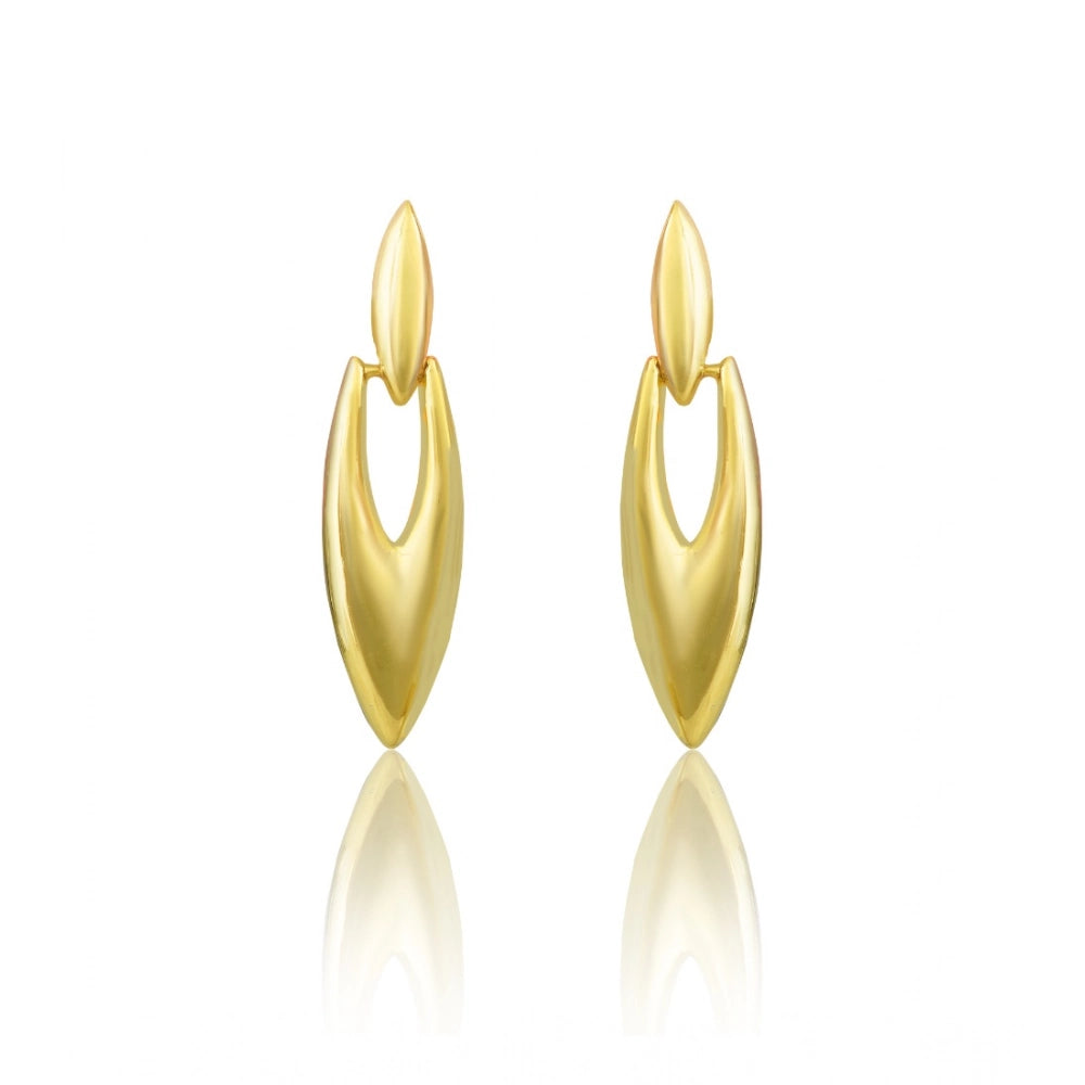 Snuggle Lifestyle Co. Women's brassNew Gold Tone Polish Mini Office Earrings (Gold Plated)