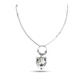 Snuggle Lifestyle Co. Women's Stainless Steel Imported Gen-z Pendent Chain (Silver Plated)