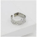 Snuggle Lifestyle Co. Stainless Steel Silver Polish Freesize Western Finger Ring (Silver Plated)