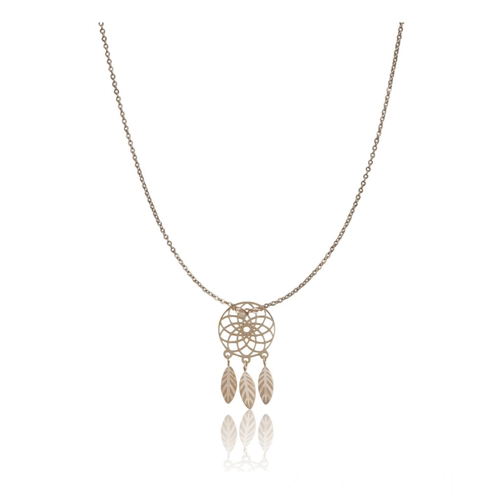 Snuggle Lifestyle Co. Women's Stainless Steel Dream Catcher Pendent Delicate Chain (Gold Plated)