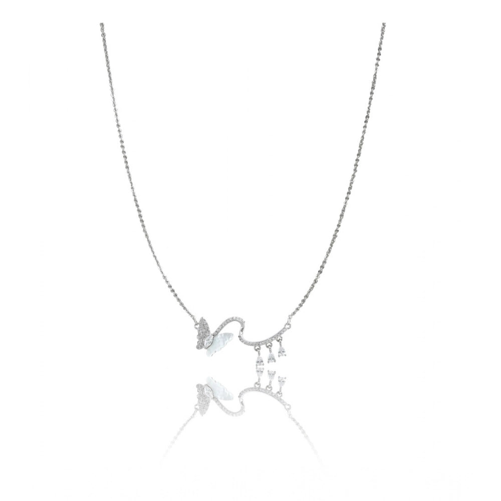 Snuggle Lifestyle Co. Women's Stainless Steel Imported Stanless Steel Pendent Chain (Silver Plated)