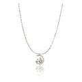 Snuggle Lifestyle Co. Women's Stainless Steel Moon Pendent Delicate Chain (Gold Plated)