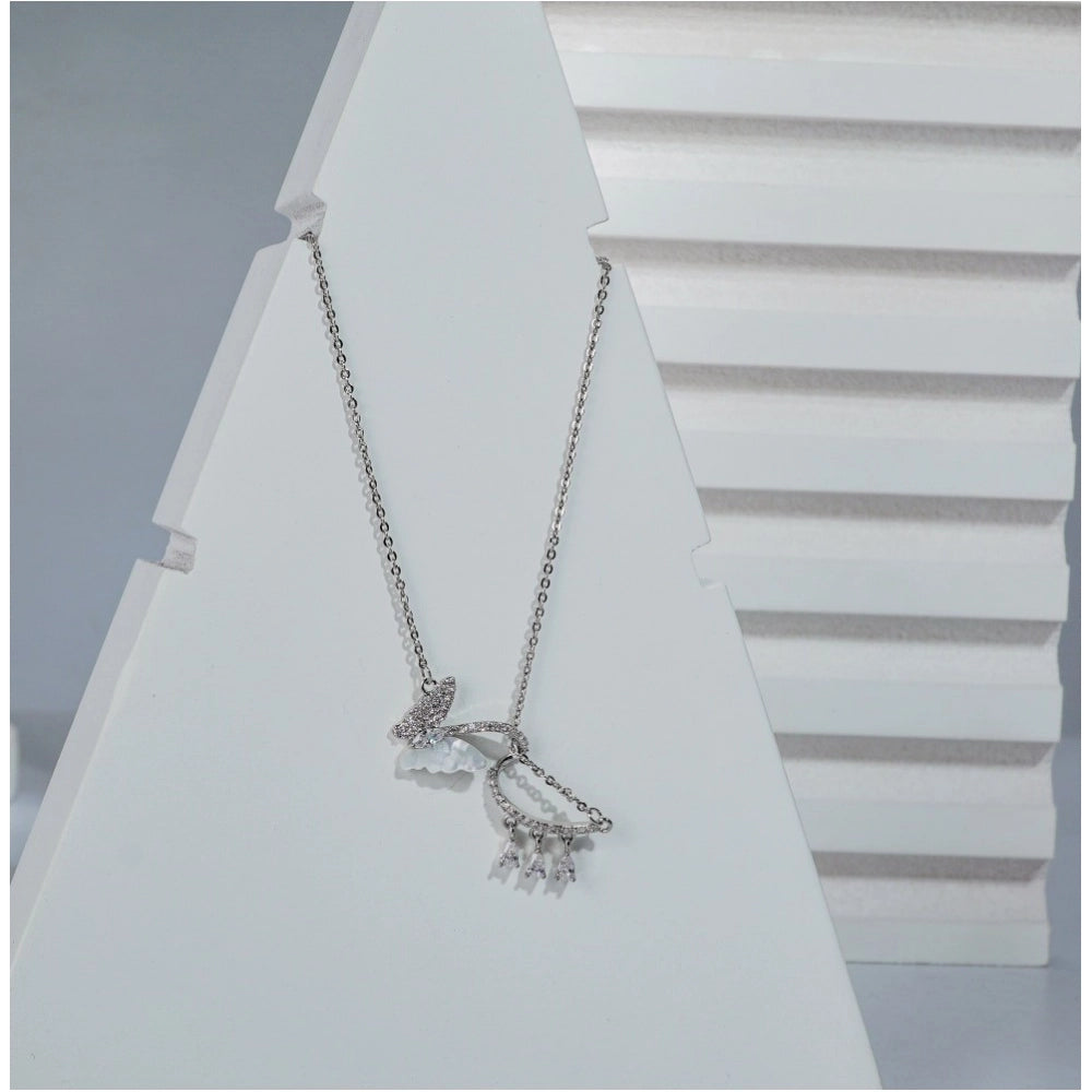 Snuggle Lifestyle Co. Women's Stainless Steel Imported Stanless Steel Pendent Chain (Silver Plated)