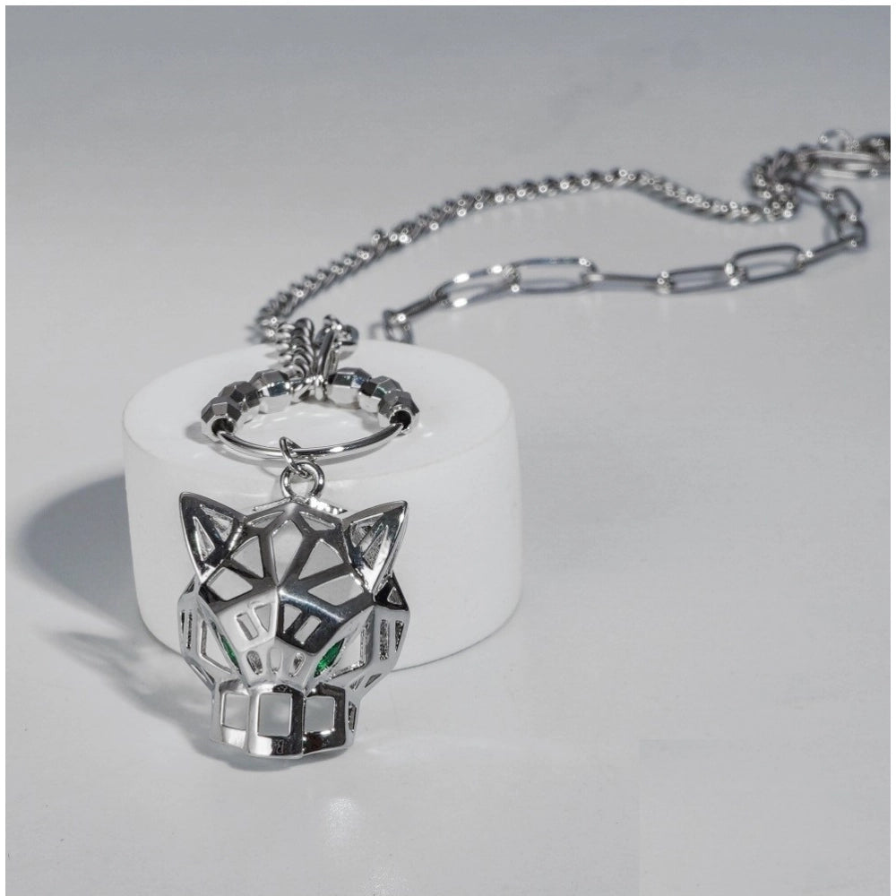 Snuggle Lifestyle Co. Women's Stainless Steel Imported Gen-z Pendent Chain (Silver Plated)