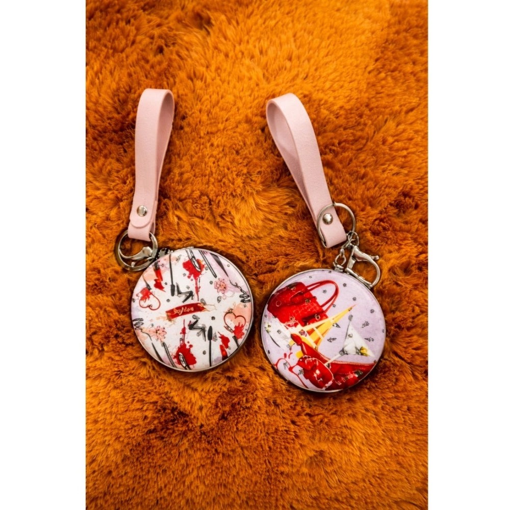 Snuggle Lifestyle Co. Metal Circle Frame Pocket Mirror (Multicolor)