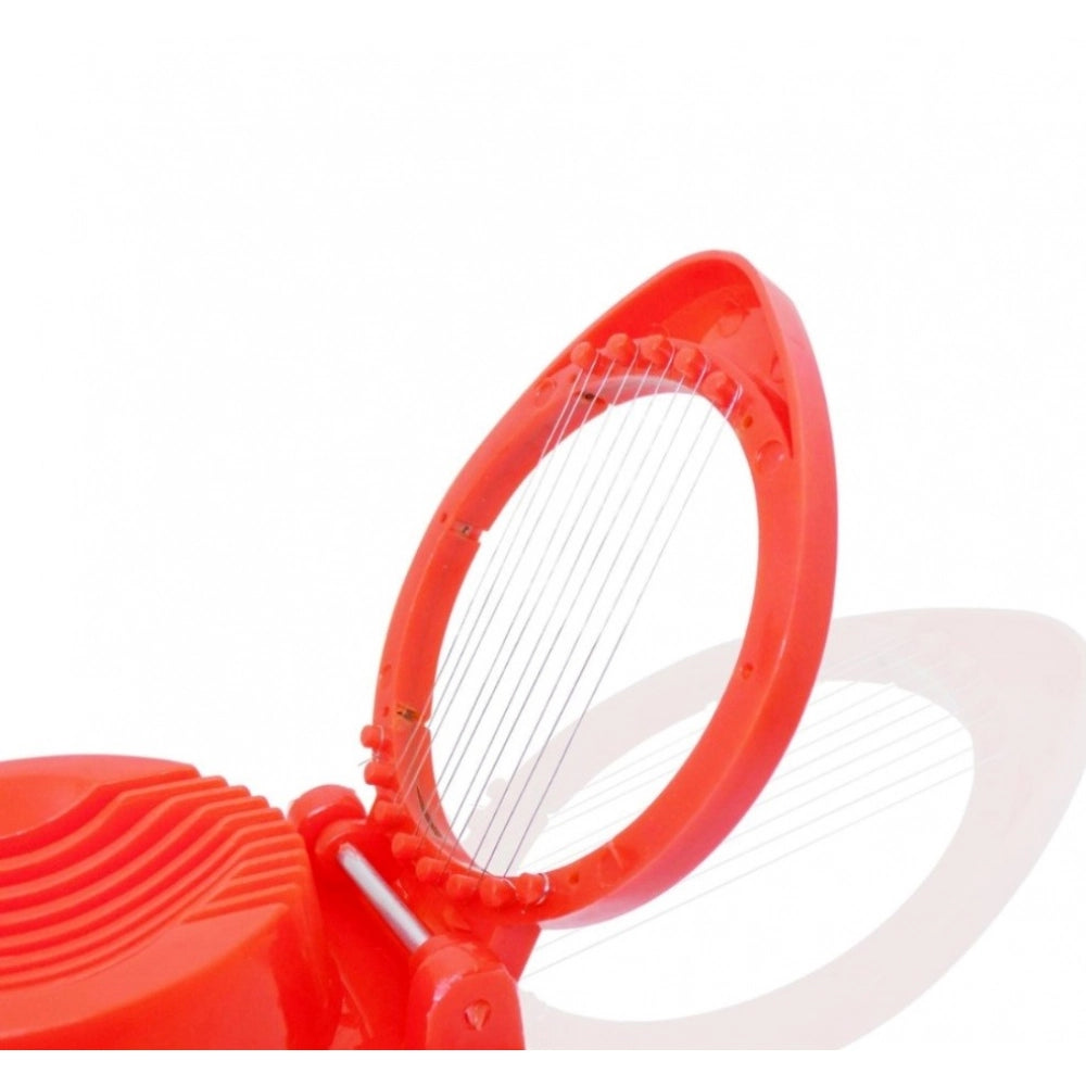 Snuggle Lifestyle Co. Pack of 4_Plastic Egg Slicer – Stainless Steel Wire Egg Cutter for Even Slices (Color: Assorted )