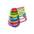 Snuggle Lifestyle Co. Pack of 4_Colorful Measuring Cup Spoon Set Stackable Kitchen Measuring Cups (Color: Assorted )