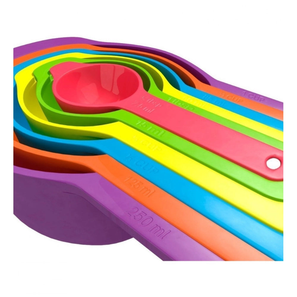 Snuggle Lifestyle Co. Pack of 4_Colorful Measuring Cup Spoon Set Stackable Kitchen Measuring Cups (Color: Assorted )
