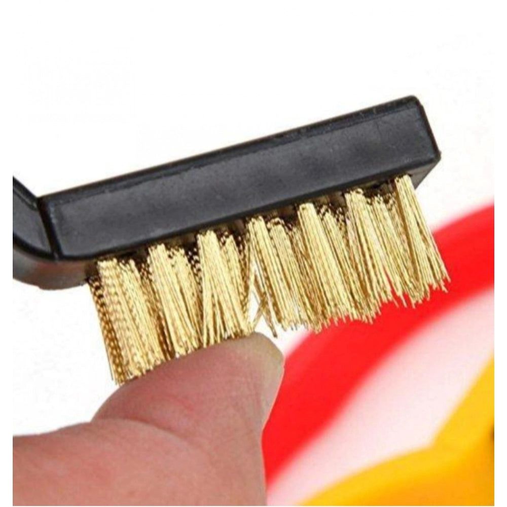 Snuggle Lifestyle Co. Pack Of 3_Small Wire Brush Set for Cleaning And Rust Removal (Color: Assorted )