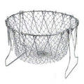 Snuggle Lifestyle Co. Foldable Chef Basket – Multi-Function Strainer And Steamer (Color: Assorted )