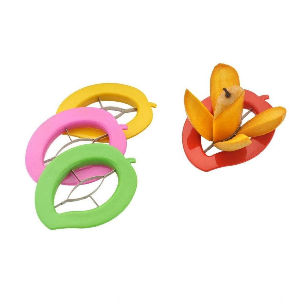 Snuggle Lifestyle Co. Pack of 5_Mango Cutter And Slicer Tool – with Stainless Steel Blades (Color: Assorted )