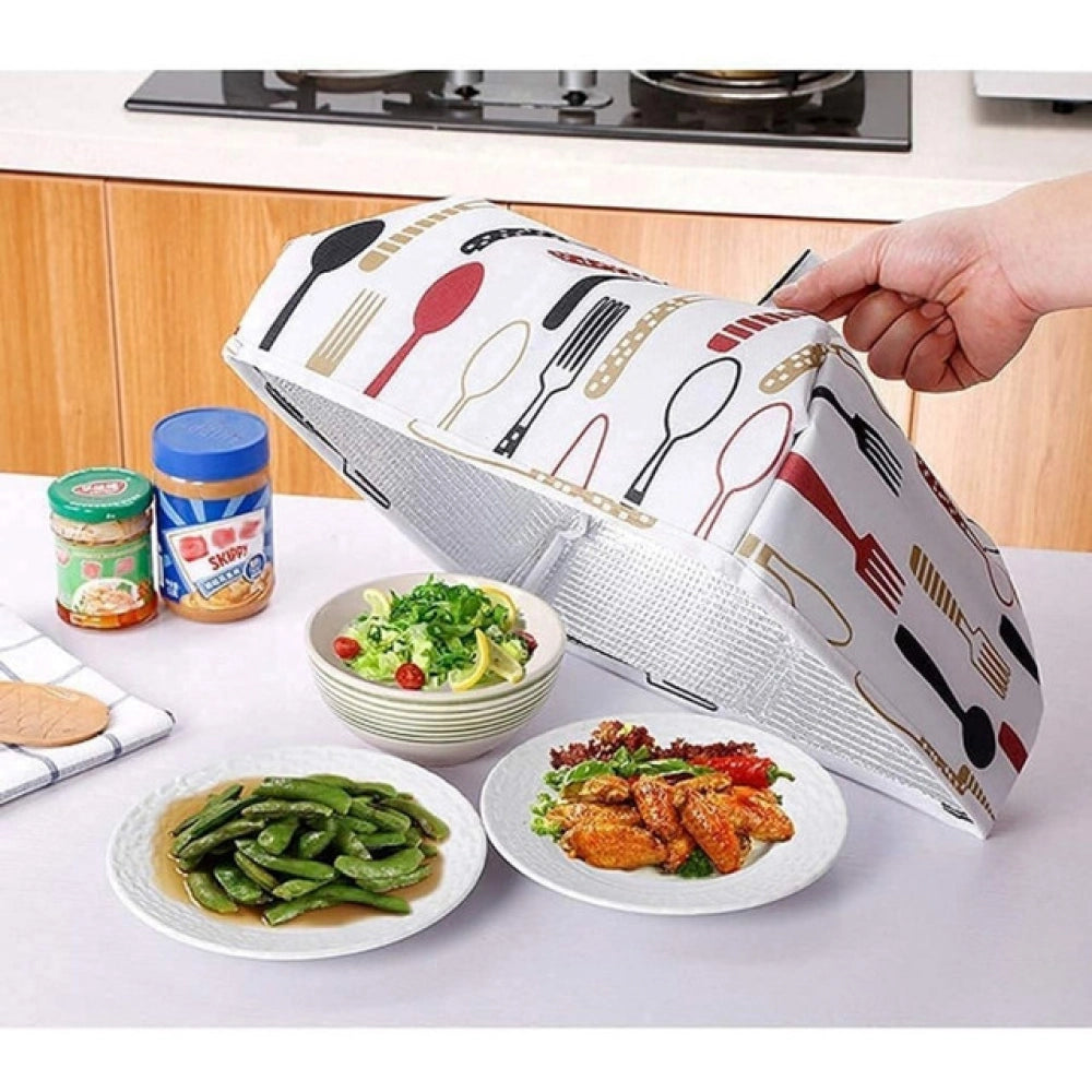 Snuggle Lifestyle Co. Pack Of 4_Food Dish Cover – Reusable Mesh Lid for Protecting Food from Dust And Insects (Color: Assorted )