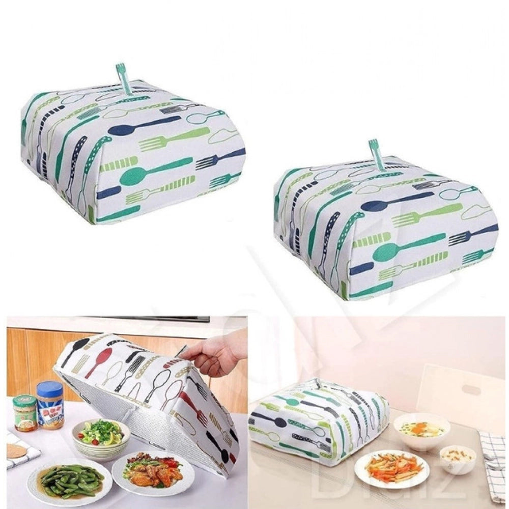 Snuggle Lifestyle Co. Pack Of 4_Food Dish Cover – Reusable Mesh Lid for Protecting Food from Dust And Insects (Color: Assorted )