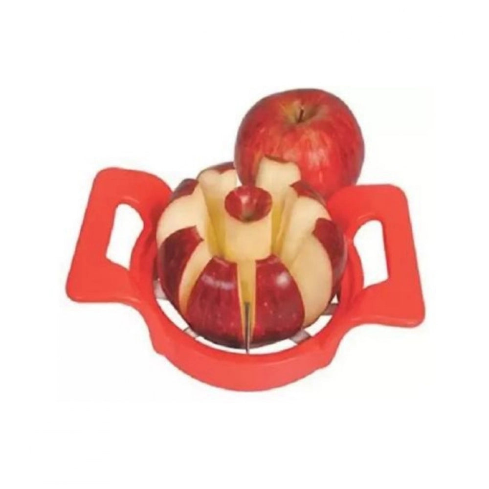 Snuggle Lifestyle Co. Pack Of 3_Apple Cutter – Stainless Steel Fruit Slicer And Corer for Quick Cutting (Color: Assorted )