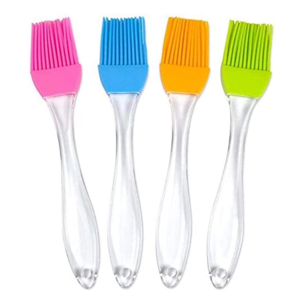 Snuggle Lifestyle Co. Pack Of 10_Silicone Oil Brush – Heat Resistant Cooking And Baking Basting Brush (Color: Assorted )