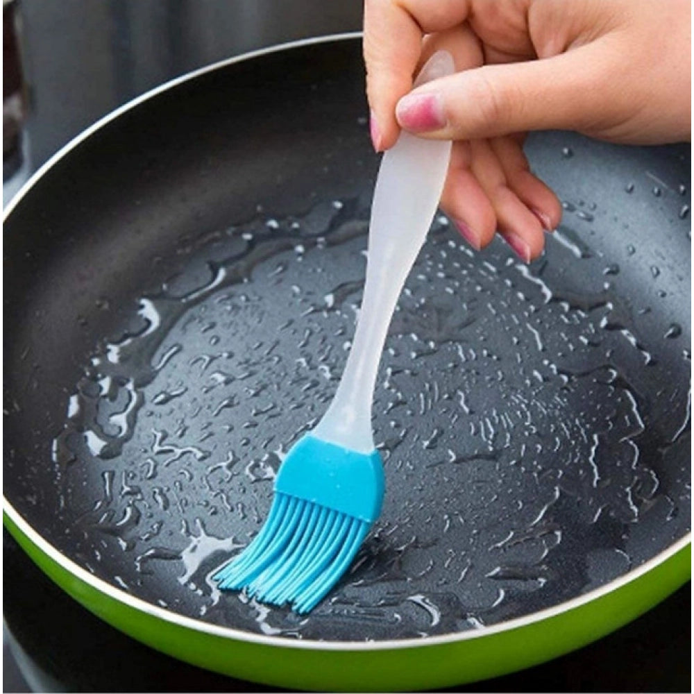 Snuggle Lifestyle Co. Pack Of 5_Silicone Spatula with Brush – Heat Resistant Cooking And Baking (Color: Assorted )