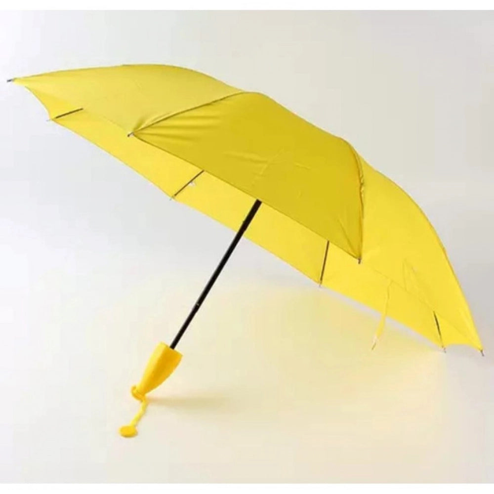 Snuggle Lifestyle Co Banana Umbrella – Compact Foldable Umbrella with Banana-Shaped Case (Color: Assorted )