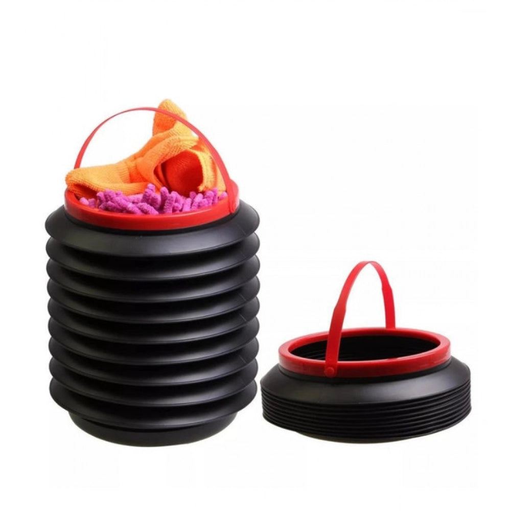 Snuggle Lifestyle Co Pack Of 3_Foldable Dustbin – Portable And Space-Saving Trash Container (Color: Assorted )
