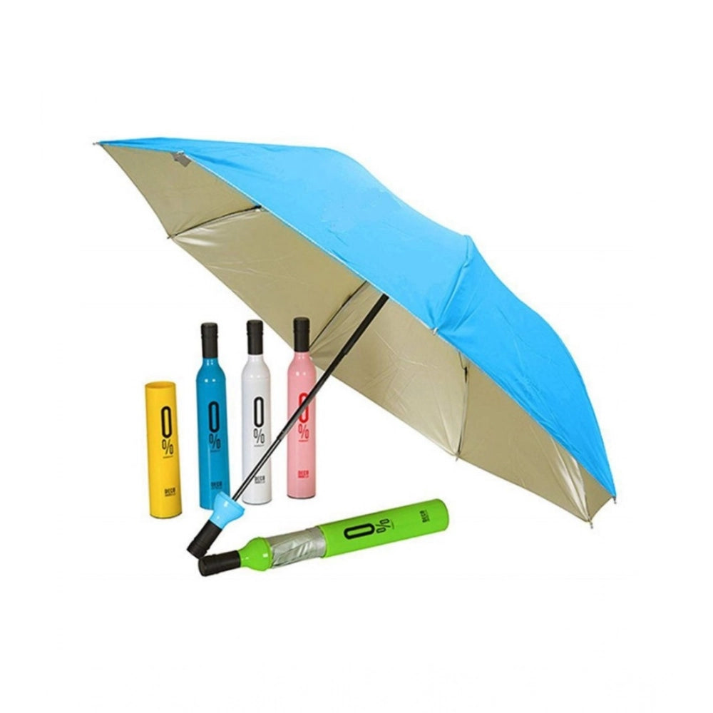 Snuggle Lifestyle Co Bottle-Shaped Umbrella – Compact Foldable Rain Protection (Color: Assorted )