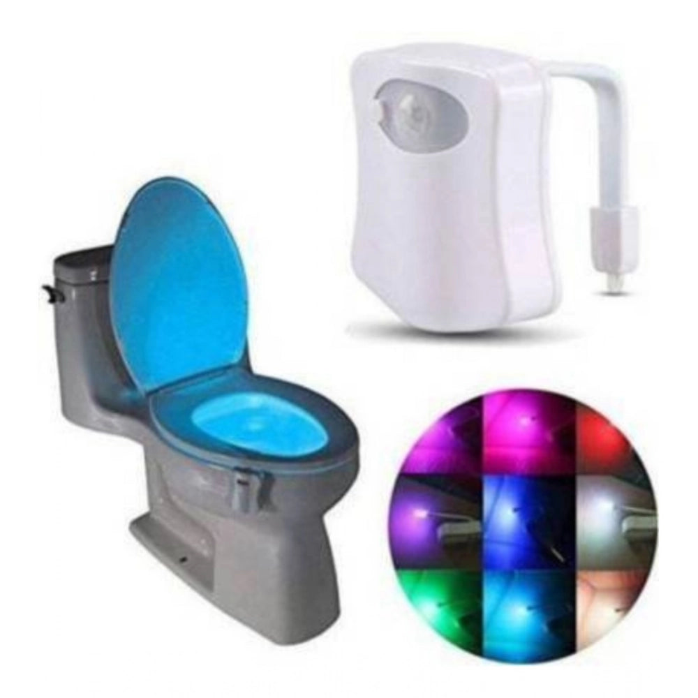 Snuggle Lifestyle Co Pack of 2_Toilet Bowl Night Light – Motion Sensor LED Toilet Lamp (Color: Assorted )