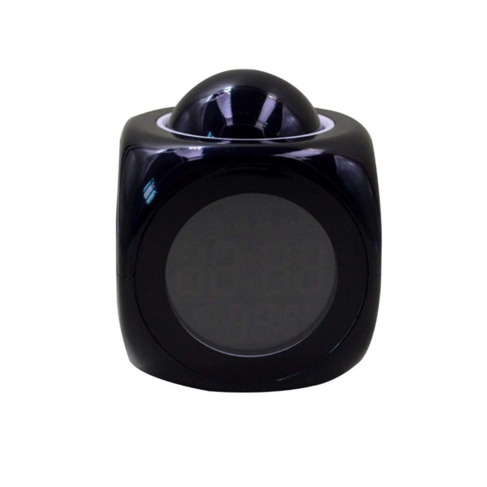 Snuggle Lifestyle Co Time Display with Voice Projection And Wake-Up Alarm Clock (Color: Black)