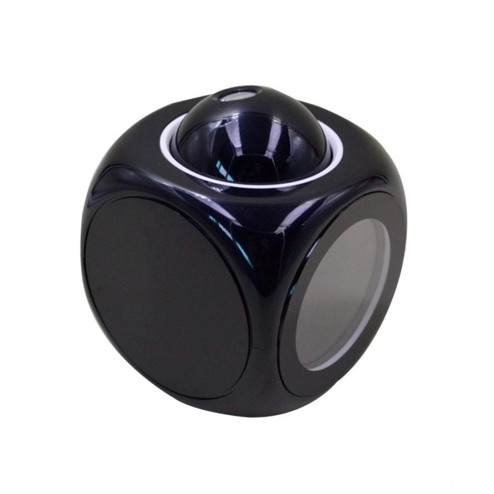 Snuggle Lifestyle Co Time Display with Voice Projection And Wake-Up Alarm Clock (Color: Black)