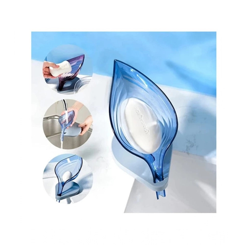Snuggle Lifestyle Co Pack Of 2_Leaf-Shaped Soap Holder – Stylish Bathroom Soap Dish (Color: Assorted )