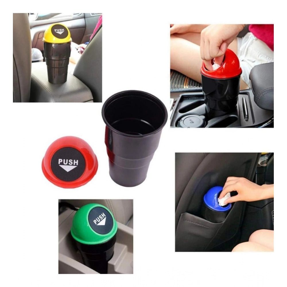 Snuggle Lifestyle Co Pack Of 4_Car Dustbin – Portable Vehicle Trash Bin for Interior Organization (Color: Assorted )