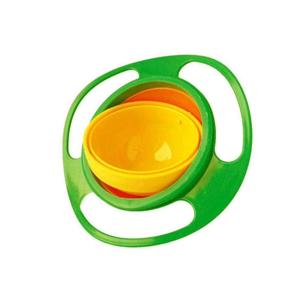 Snuggle Lifestyle Co Pack Of 2_Gyro Bowl – Spill-Proof Rotating Fun Bowl for Kids (Color: Assorted )