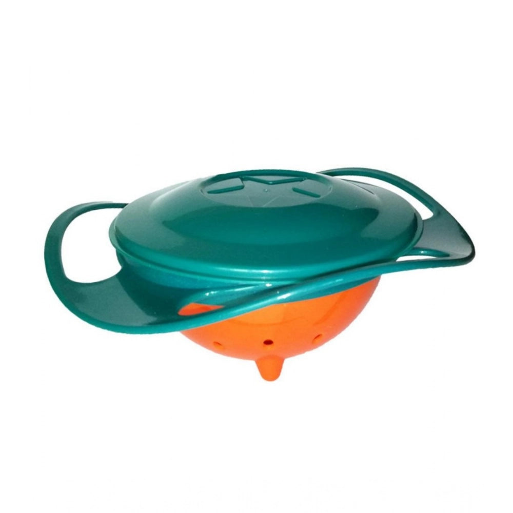 Snuggle Lifestyle Co Pack Of 2_Gyro Bowl – Spill-Proof Rotating Fun Bowl for Kids (Color: Assorted )