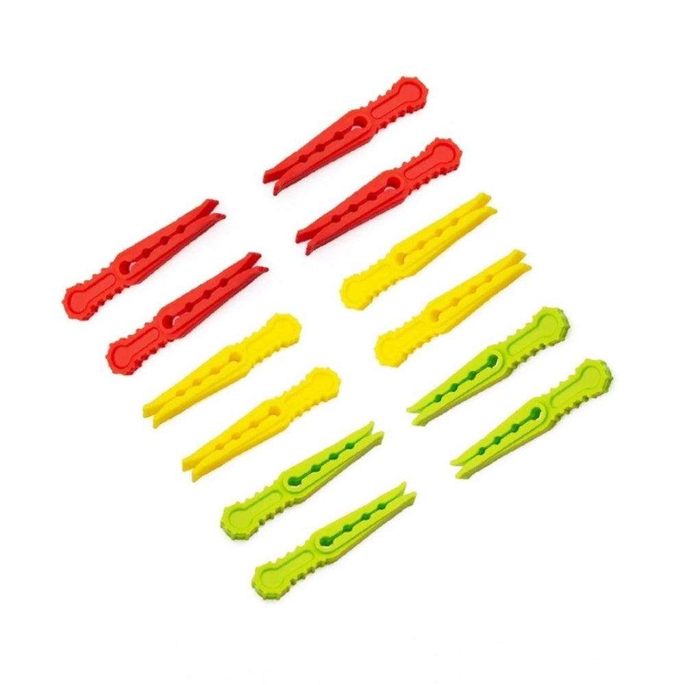 Snuggle Lifestyle Co Pack of 4_Cloth Hanger Clips 36Pcs set – Multi-Purpose Clothes Pegs (Color: Assorted )