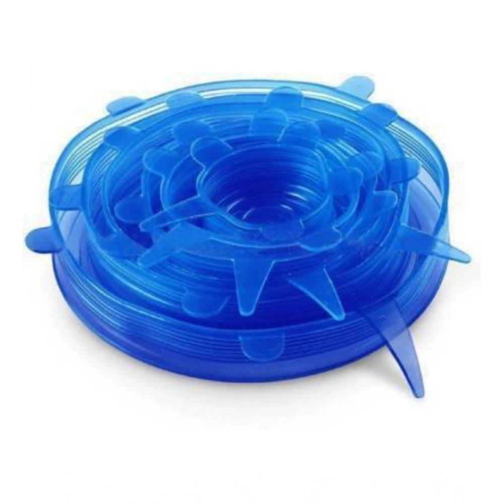 Snuggle Lifestyle Co. Pack Of 2_Silicone Lids – Reusable Stretchable Covers for Bowls And Containers (Color: Assorted )
