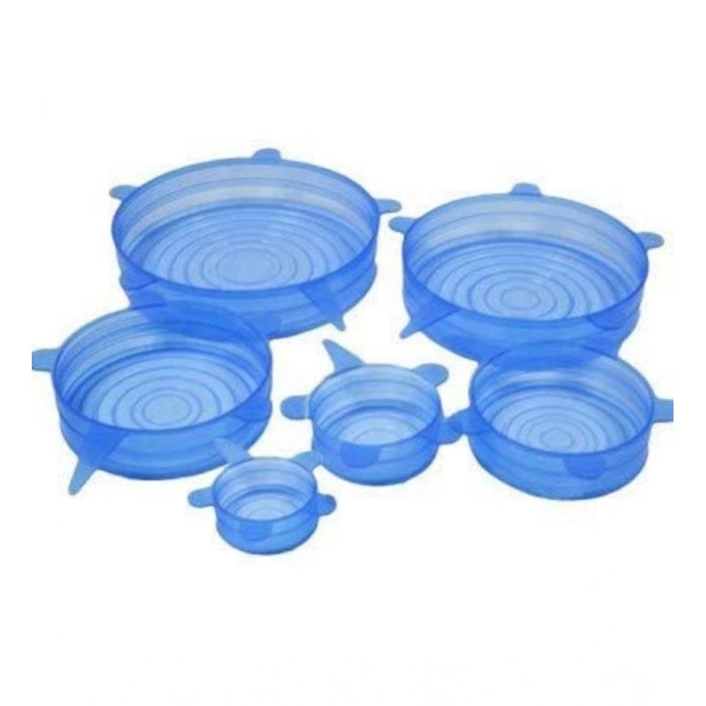Snuggle Lifestyle Co. Pack Of 2_Silicone Lids – Reusable Stretchable Covers for Bowls And Containers (Color: Assorted )