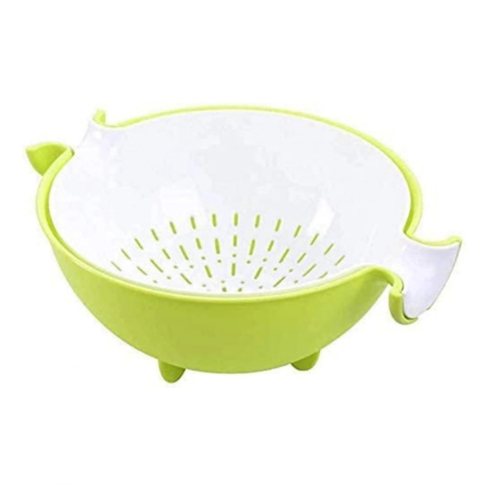 Snuggle Lifestyle Co. Pack Of 3_Multifunctional Vegetable And Fruit Draining Basket – (Color: Assorted)