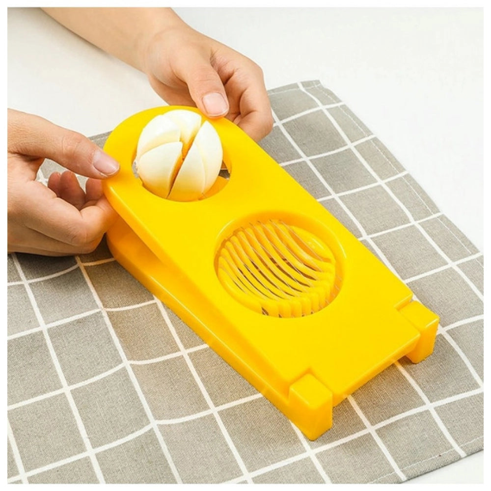 Snuggle Lifestyle Co. Pack of 2_2-in-1 Egg And Mushroom Slicer – (Color: Assorted )