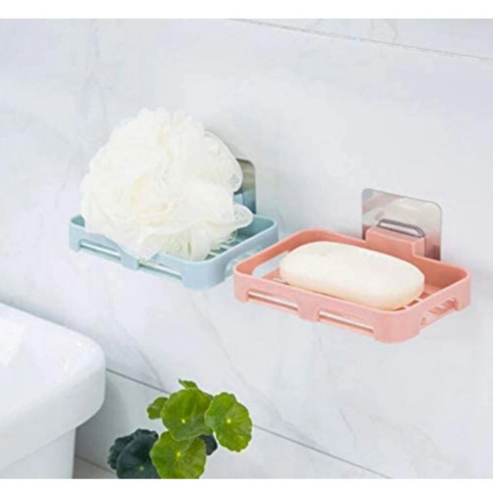 Snuggle Lifestyle Co Pack of 5_Magic Sticker Soap Holder – Wall-Mount Soap Organizers (Color: Assorted )