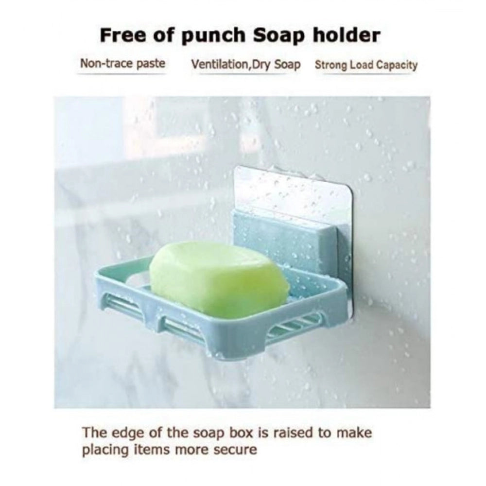 Snuggle Lifestyle Co Pack of 5_Magic Sticker Soap Holder – Wall-Mount Soap Organizers (Color: Assorted )