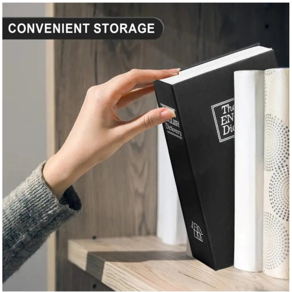 Snuggle Lifestyle Co Secret Book Safe with Number Locker (Black)