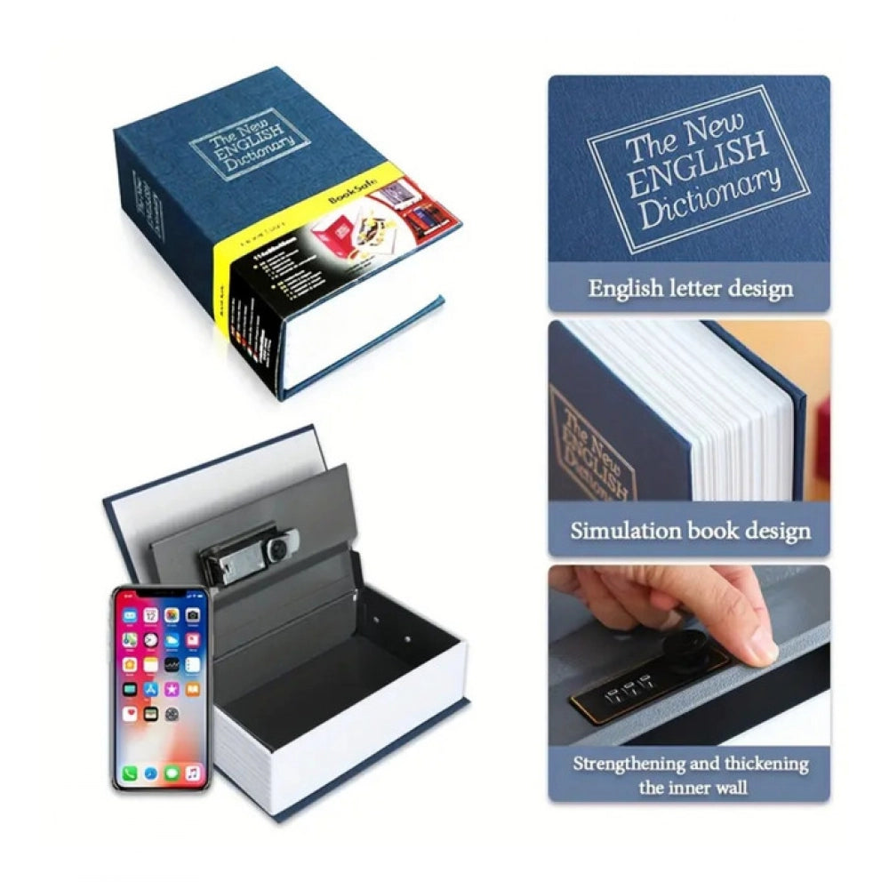 Snuggle Lifestyle Co Secret Book Safe with Number Locker (Blue)