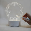 Snuggle Lifestyle Co Glass 3D Illusion LED Creative Visualization Lamp