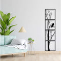 Snuggle Lifestyle Co. 7 Decore Unique Vertical Tree Wall Art – 4 Piece Wooden Panel Set (Black)